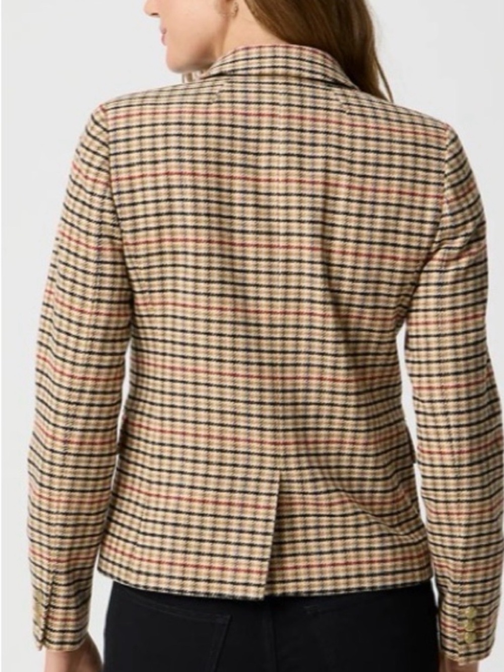 J. Crew Herringbone Wool Blender Blazer NWT - Picture 2 of 14